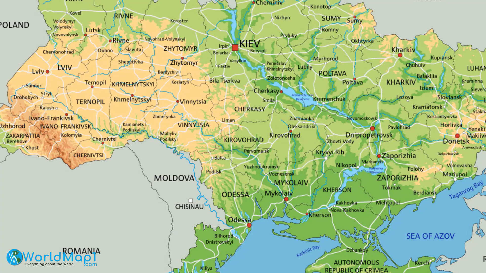 Sumy Karte der Ukraine